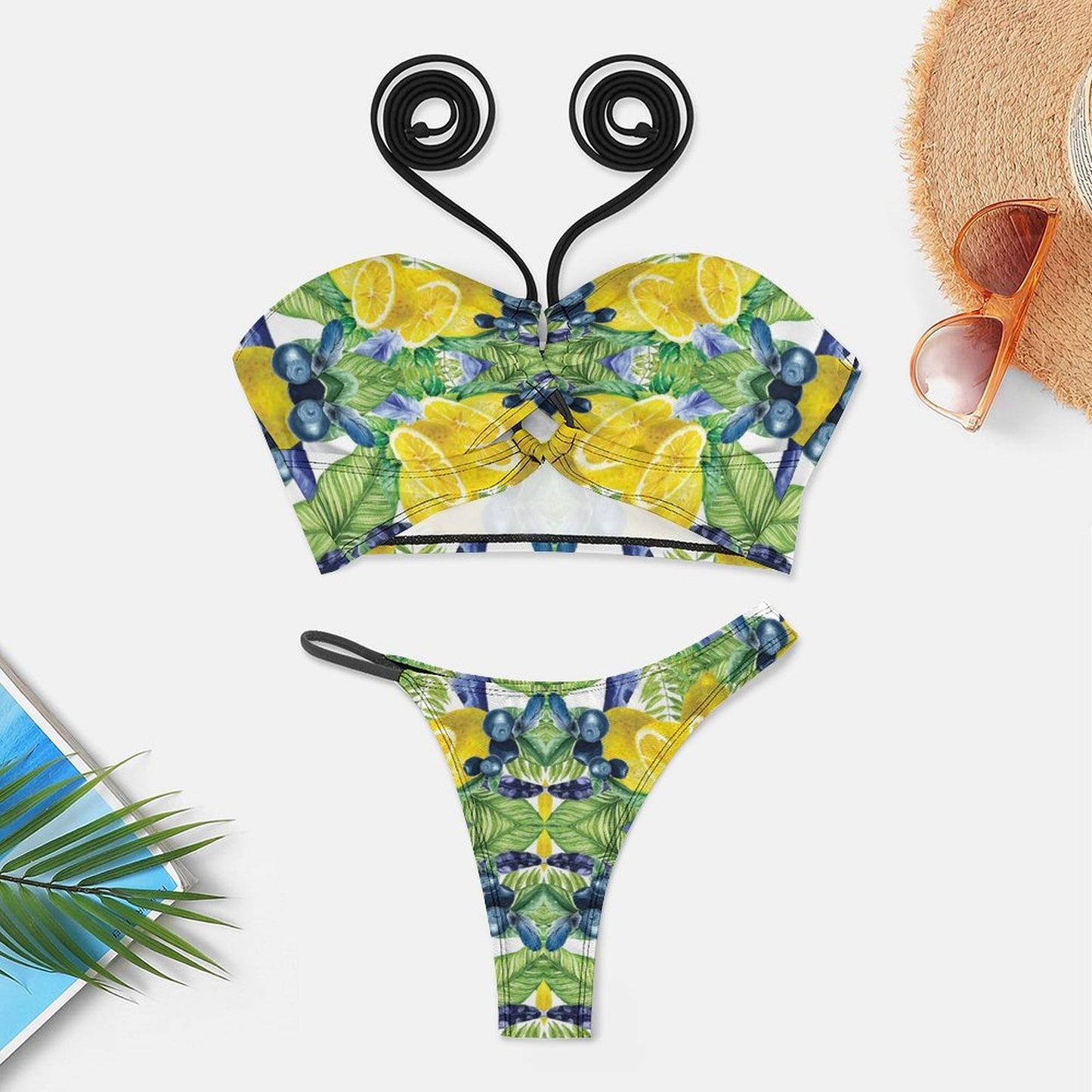 Blueberry Lemonade Halter Swimsuit