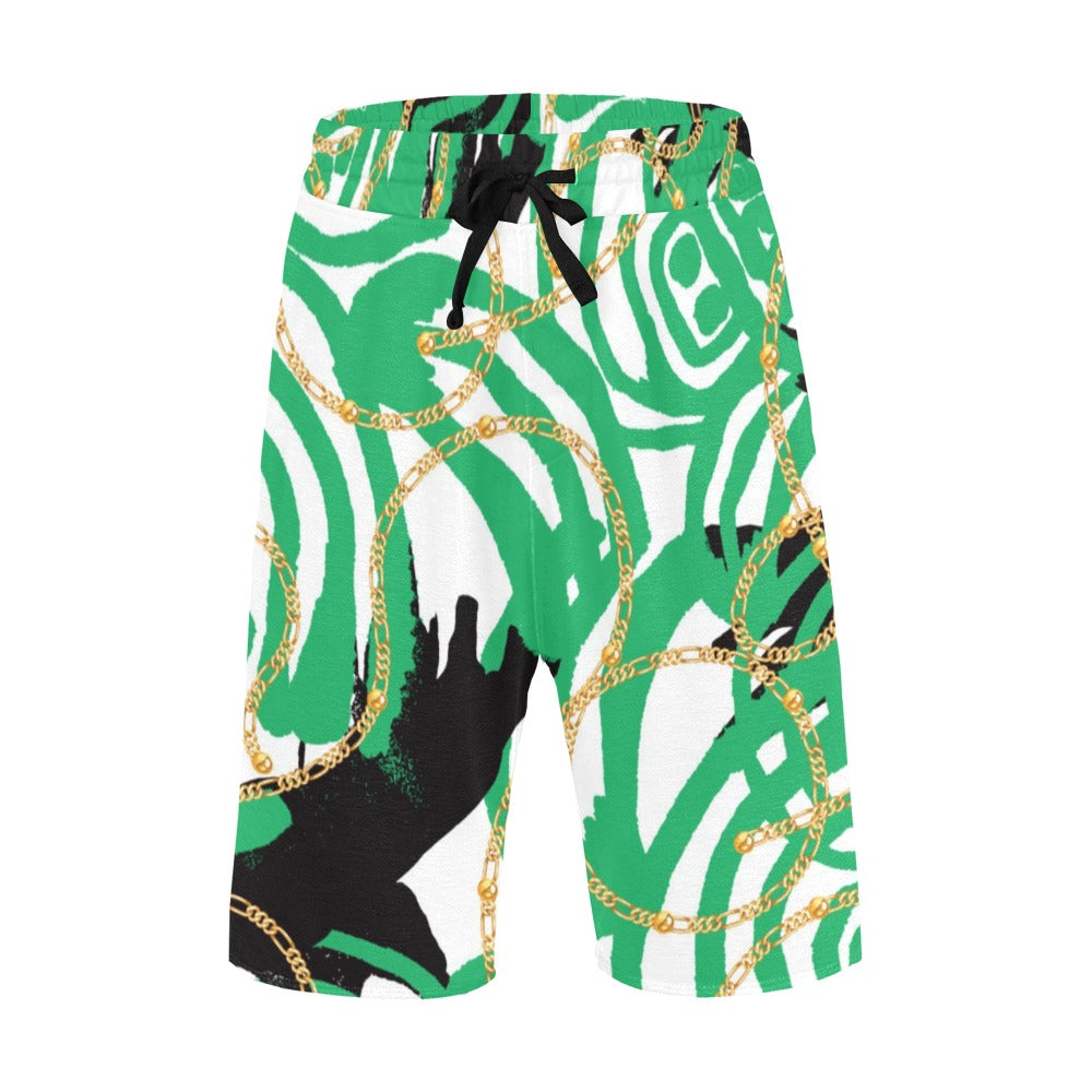 WINGS 2 CHAIN MEN'S CASUAL SHORTS