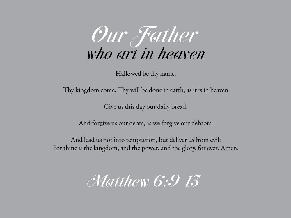 The Lord's Prayer/ Psalms 23 Framed Wall Decor