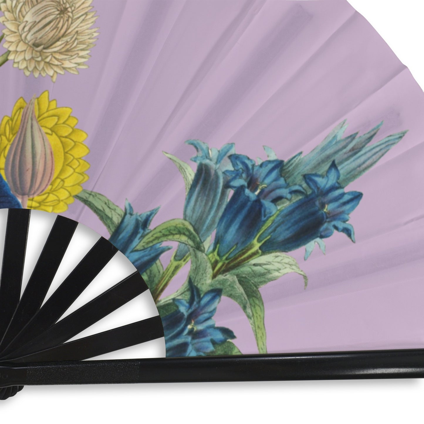 LILAC Floral Folding Clack Fan