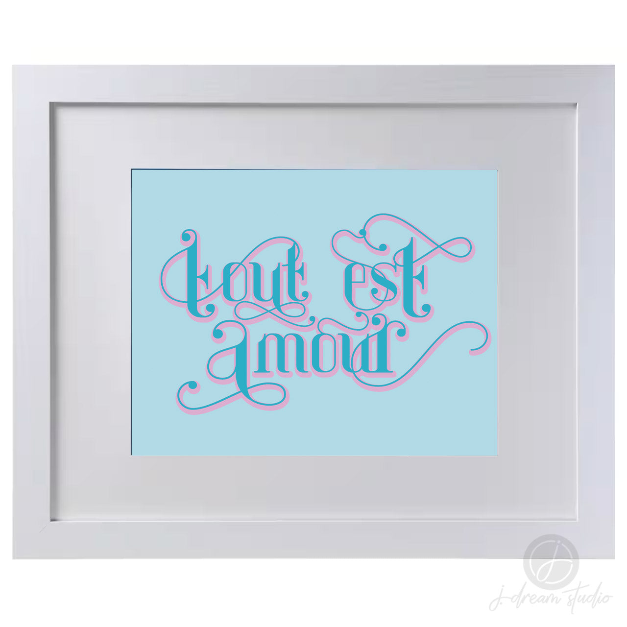 LOVE FRENCH ART PRINT