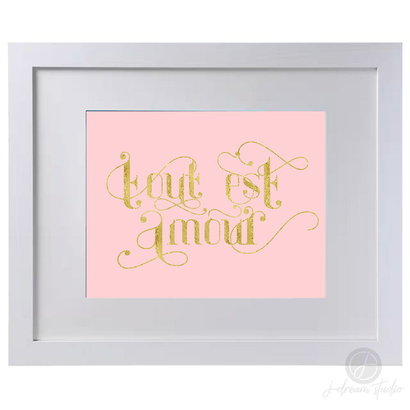 LOVE FRENCH ART PRINT