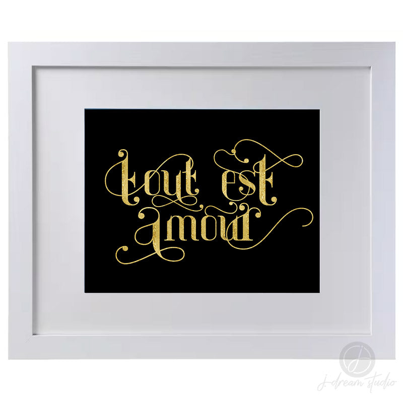 LOVE FRENCH ART PRINT
