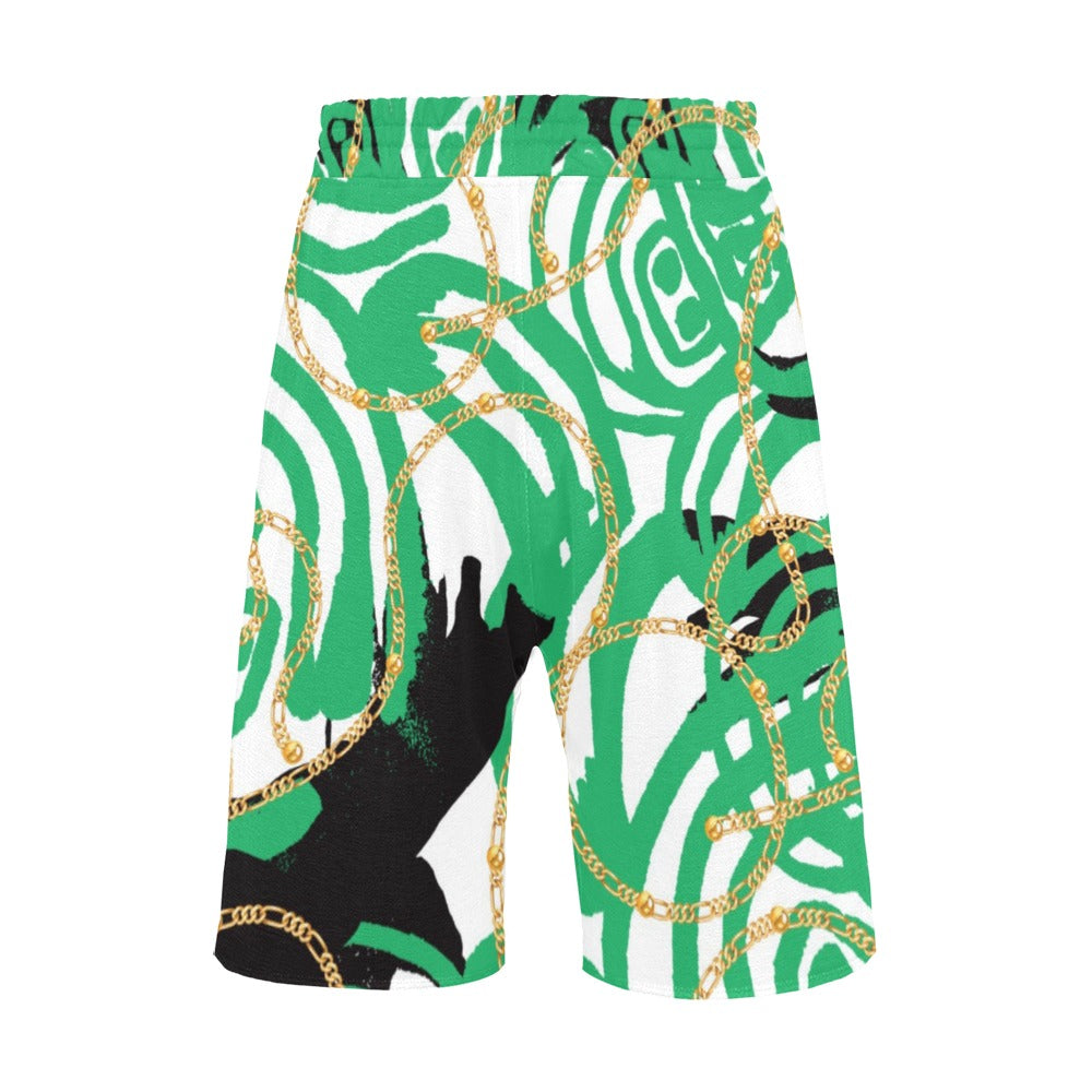 WINGS 2 CHAIN MEN'S CASUAL SHORTS