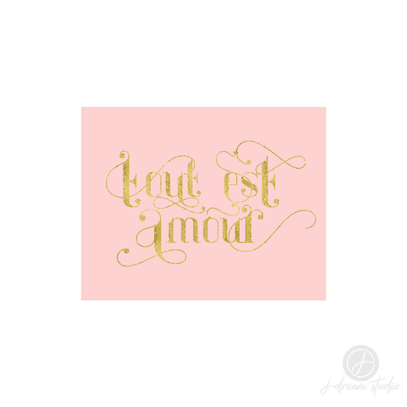 LOVE FRENCH ART PRINT