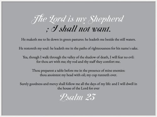 The Lord's Prayer/ Psalms 23 Framed Wall Decor