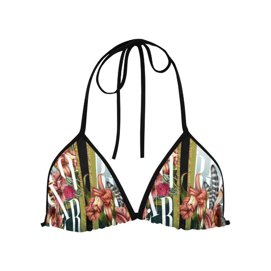 NOIR Garden Teal Bikini Set