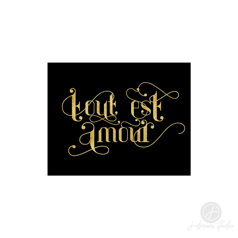 LOVE FRENCH ART PRINT