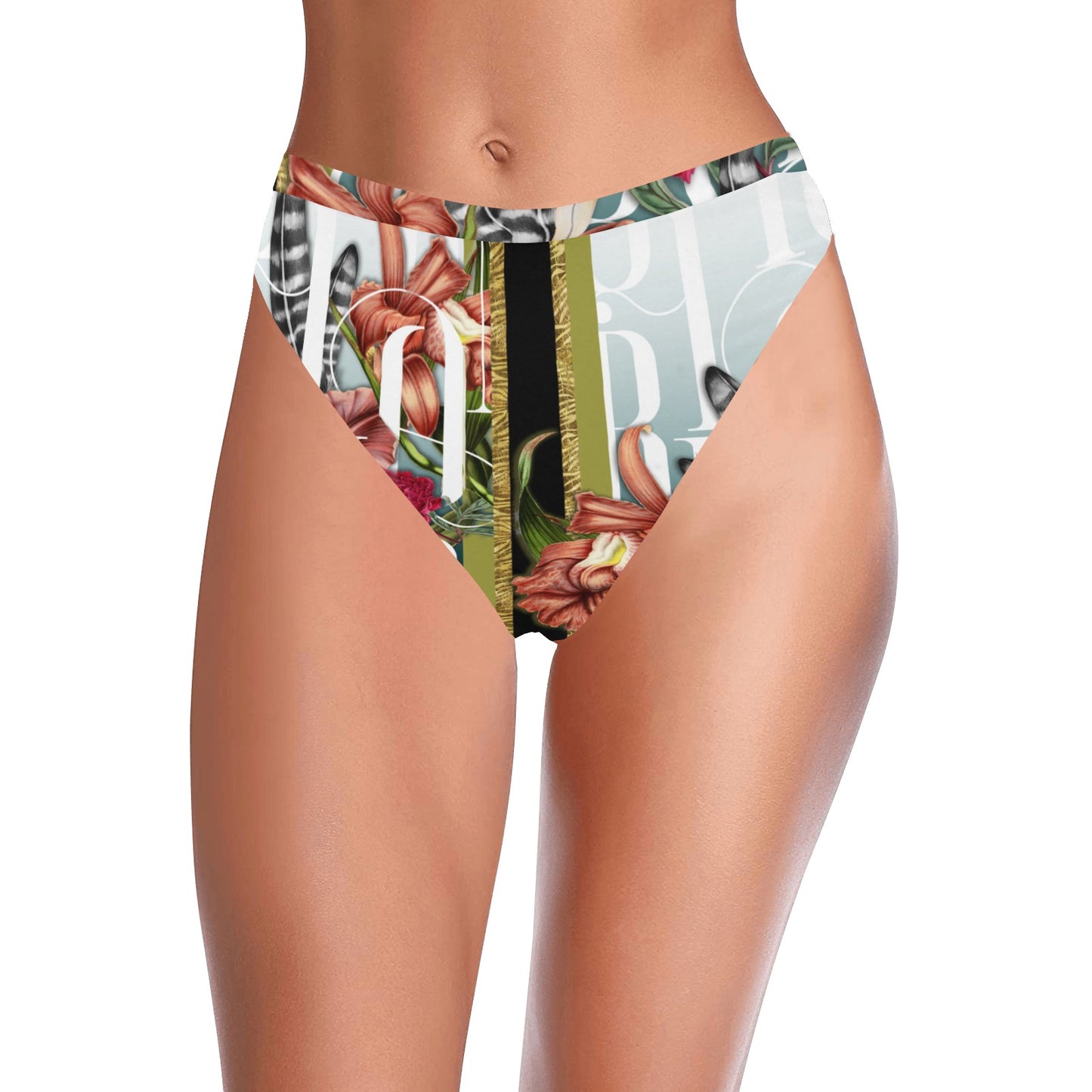 NOIR Garden Teal Bikini Set